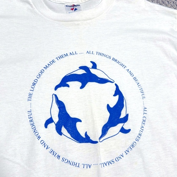 90’s Religious Dolphin Vintage T-Shirt - Picture 2 of 4